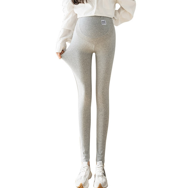 Magas derekú rugós kismama leggings logóval