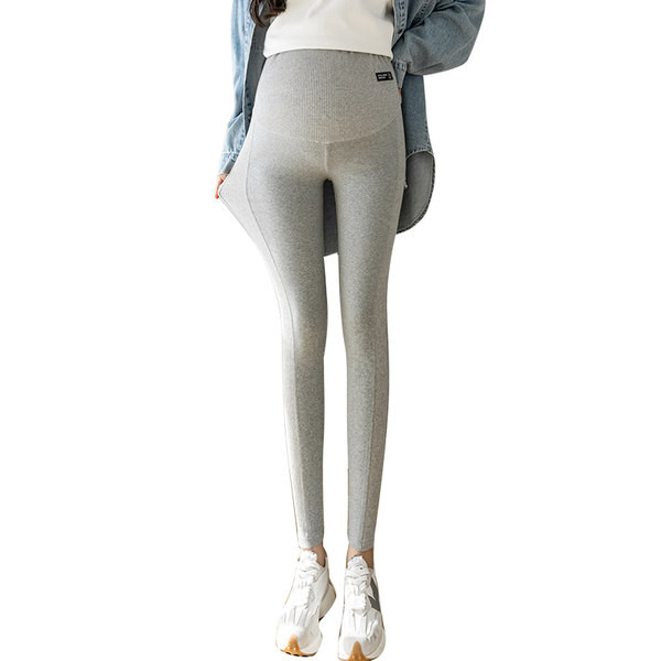 Ψηλόμεσο ελαστικό κολάν εγκυμοσύνης με λογότυπο