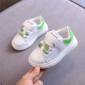 Ikdienas bērnu ādas kedas ar velcro aizdari