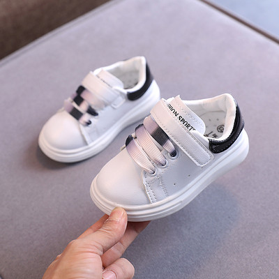 Ikdienas bērnu ādas kedas ar velcro aizdari