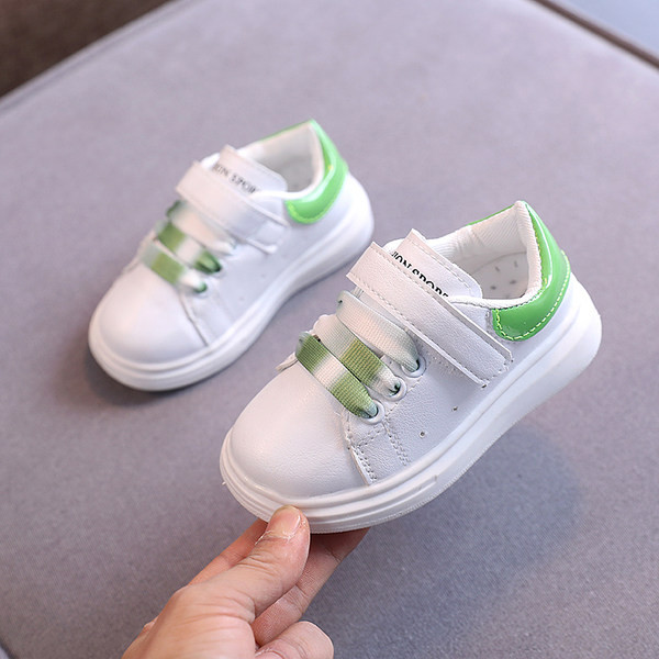 Ikdienas bērnu ādas kedas ar velcro aizdari