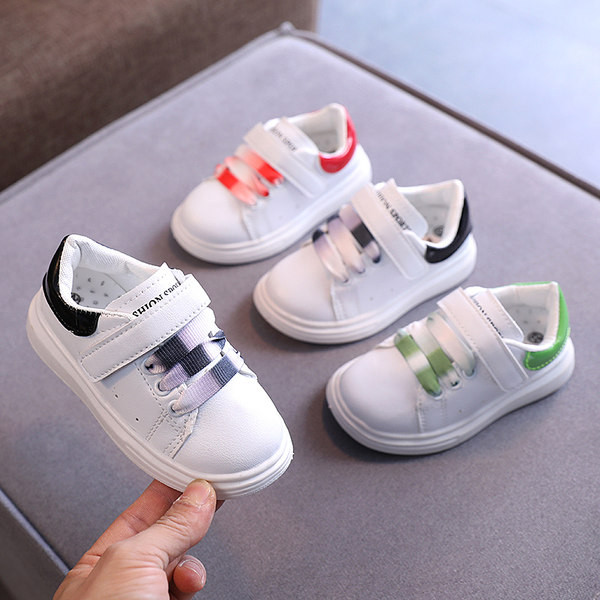 Ikdienas bērnu ādas kedas ar velcro aizdari