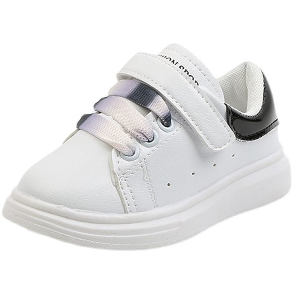 Ikdienas bērnu ādas kedas ar velcro aizdari