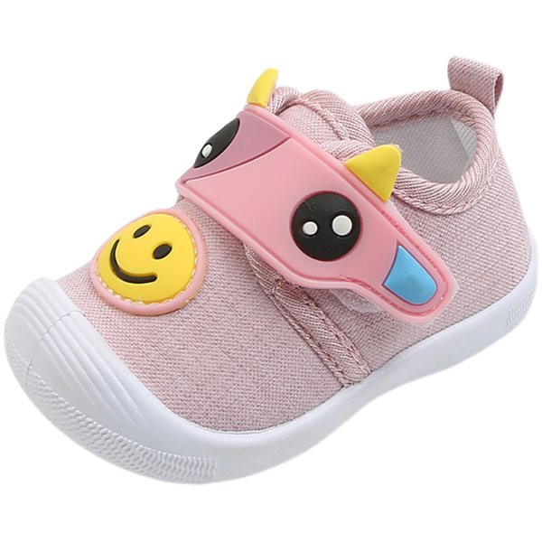 Ikdienas bērnu apavi ar velcro plāksteri - rozā un zilā krāsā