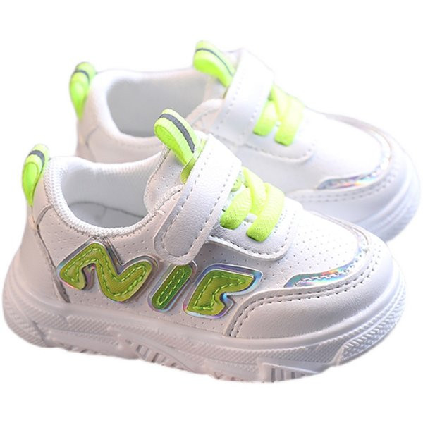 Ādas bērnu kedas ar šņorēm un velcro uzlīmēm