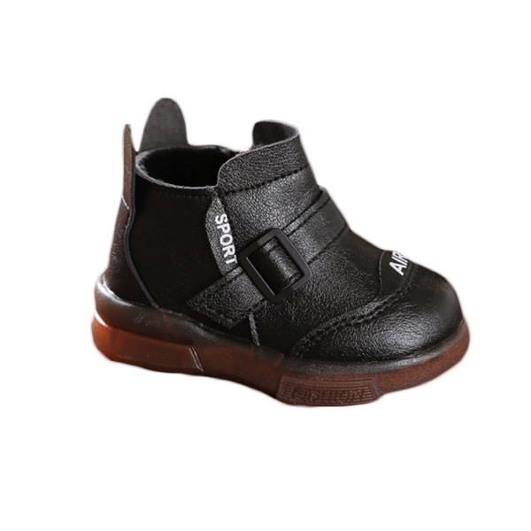 Zīdaiņu apavi no eko ādas ar metāla sprādzi un rāvējslēdzēju