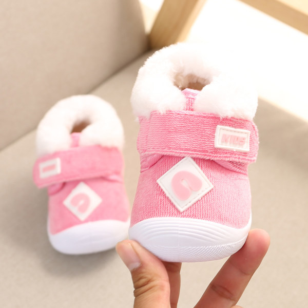 Μόδα παιδικά παπούτσια με χνούδι για κορίτσια και αγόρια