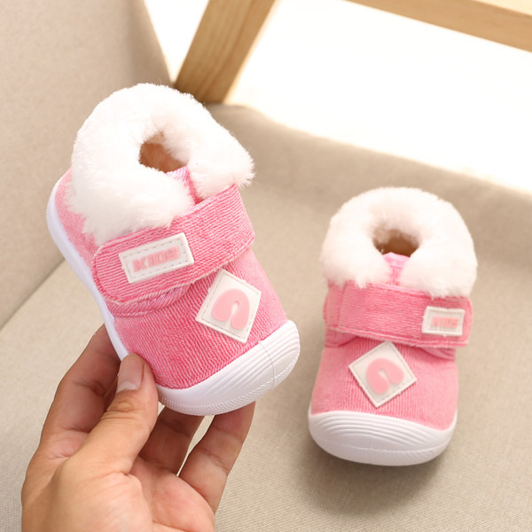 Μόδα παιδικά παπούτσια με χνούδι για κορίτσια και αγόρια