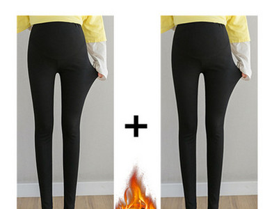 Γυναικείο ελαστικό κολάν εγκυμοσύνης με φόδρα