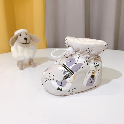 Χειμερινά παιδικά παπούτσια με απλικέ και κορδόνια