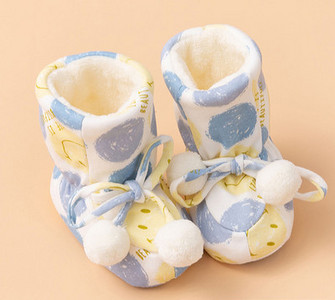 Βρεφικά παπούτσια fleece με κορδόνια casual μοντέλο