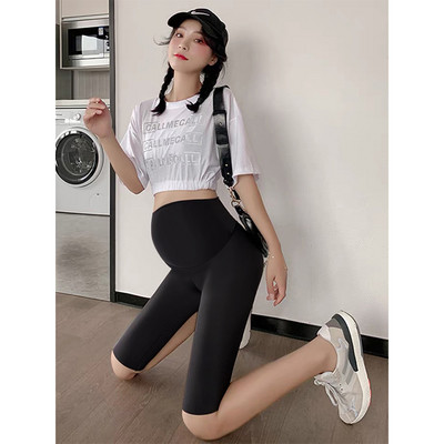 Ikdienas sieviešu maternitātes legingi ar 3/4 augstu vidukli