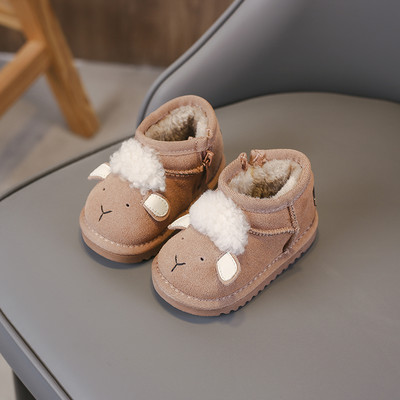 Παιδικά μποτάκια με 3D στοιχείο και πουπουλένια φόδρα