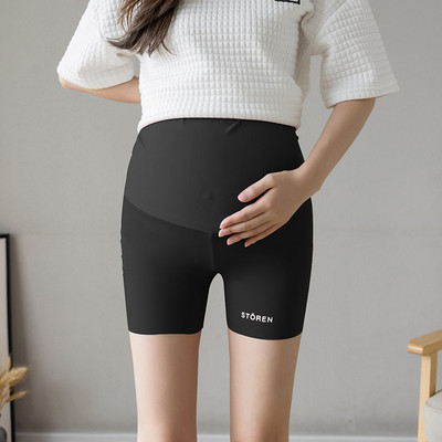 Grūtnieču sporta šorti ar apdruku ar augstu vidukli