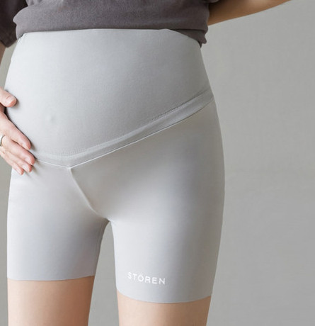 Grūtnieču sporta šorti ar apdruku ar augstu vidukli