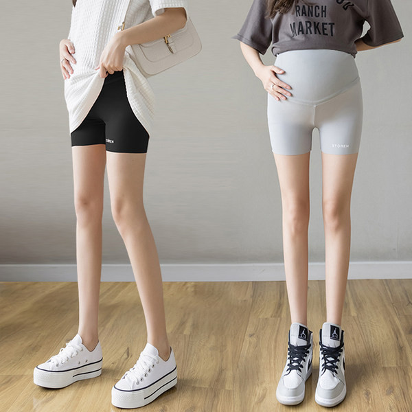 Grūtnieču sporta šorti ar apdruku ar augstu vidukli