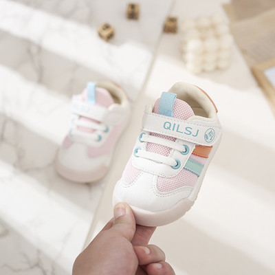 Jauna modeļa bērnu kedas ar tīkliem meitenēm un zēniem