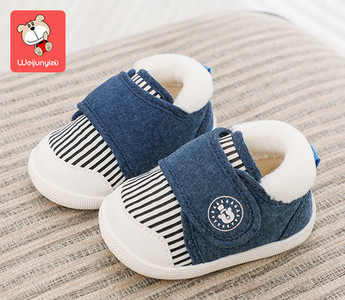 Rudens-ziemas zīdaiņu apavi ar velcro ielāpiem zēniem un meitenēm