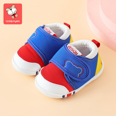 Rudens-ziemas zīdaiņu apavi ar velcro ielāpiem zēniem un meitenēm