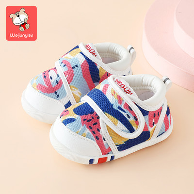 Rudens-ziemas zīdaiņu apavi ar velcro ielāpiem zēniem un meitenēm