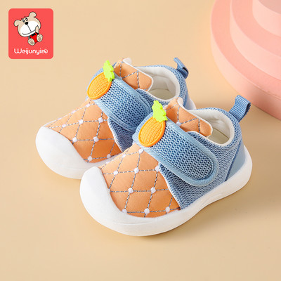 Rudens-ziemas zīdaiņu apavi ar velcro ielāpiem zēniem un meitenēm