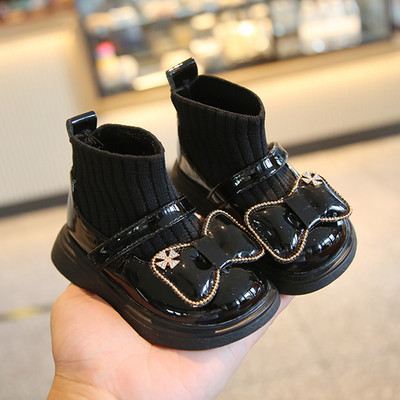 Meiteņu zābaki ar lentīti