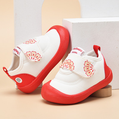 Casual παιδικά υφασμάτινα παπούτσια με μπαλώματα velcro