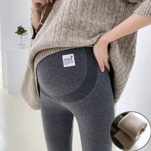 Sieviešu legingi ar augstu vidukli ar siltu oderi grūtniecēm