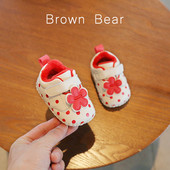 Mūsdienīgi mazuļu apavi ar 3D ziedu elementu un dūnu oderi