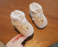 Χειμερινά παιδικά παπούτσια με απλικέ και ζεστή φόδρα για αγόρια και κορίτσια