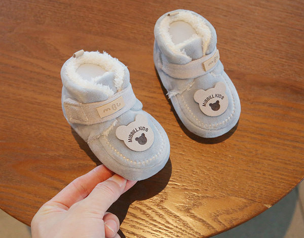 Χειμερινά παιδικά παπούτσια με απλικέ και ζεστή φόδρα για αγόρια και κορίτσια