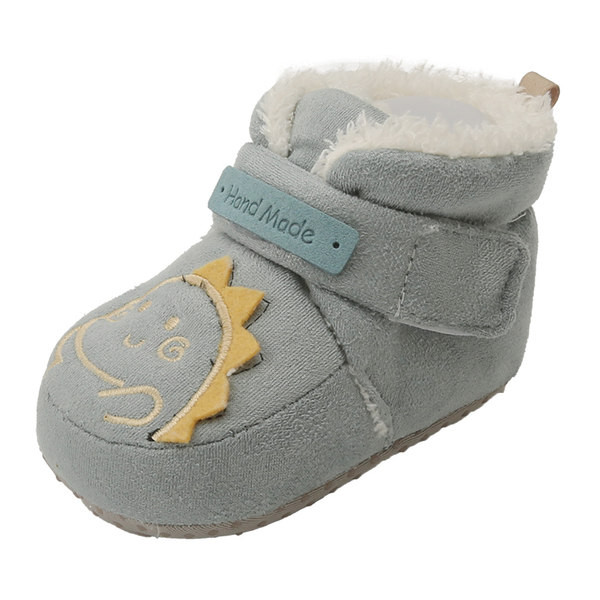 Βρεφικά μποτάκια με κέντημα και πουπουλένια φόδρα