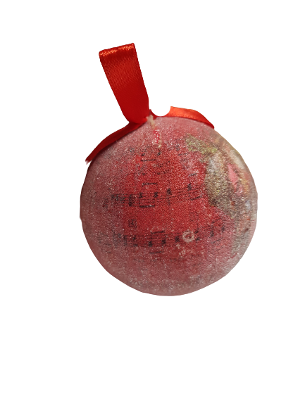 Комплект коледни топки, Пластмасови, 3 броя, 5 см.