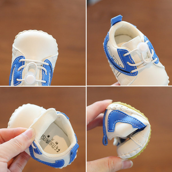 Zīdaiņu apavi no eko ādas ar uzrakstiem un šņorēm