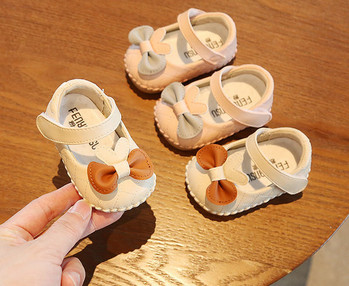 Бебешки обувки -за момичета с панделка