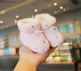 Βρεφικά πολικά παπούτσια με στάμπα casual μοντέλο