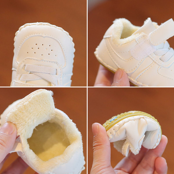 Βρεφικά παπούτσια φθινοπώρου-χειμώνα με πουπουλένια φόδρα