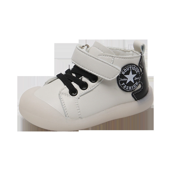 Βρεφικά ψηλοτάπητα sneakers για αγόρια με κούμπωμα velcro