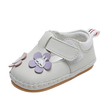 Бебешки обувки с 3D елемент цвете за момичета