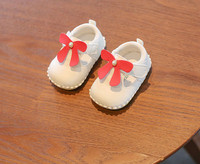 Bērnu bikses meitenēm no eko ādas ar lenti un pērlēm