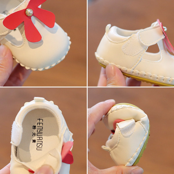 Bērnu bikses meitenēm no eko ādas ar lenti un pērlēm