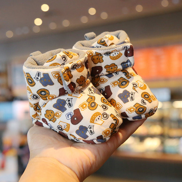 Baba polár cipő tépőzárral és nyomattal