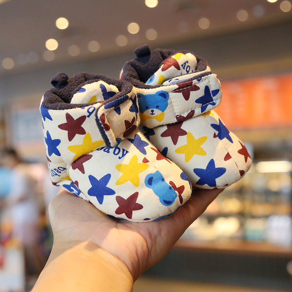 Baba polár cipő tépőzárral és nyomattal