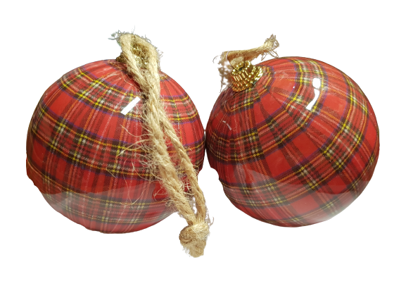 Комплект коледни топки, Пластмаса, 8 броя, 5.5 см