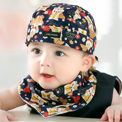 Värviline beebimütsi ja rinnatüki komplekt tüdrukutele ja poistele