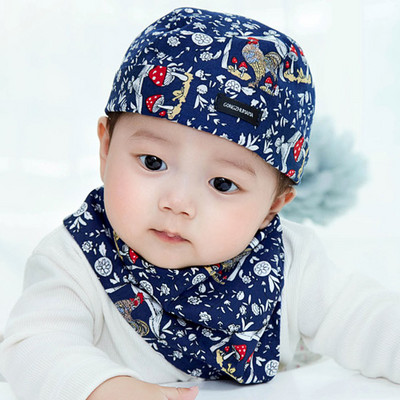 Värviline beebimütsi ja rinnatüki komplekt tüdrukutele ja poistele