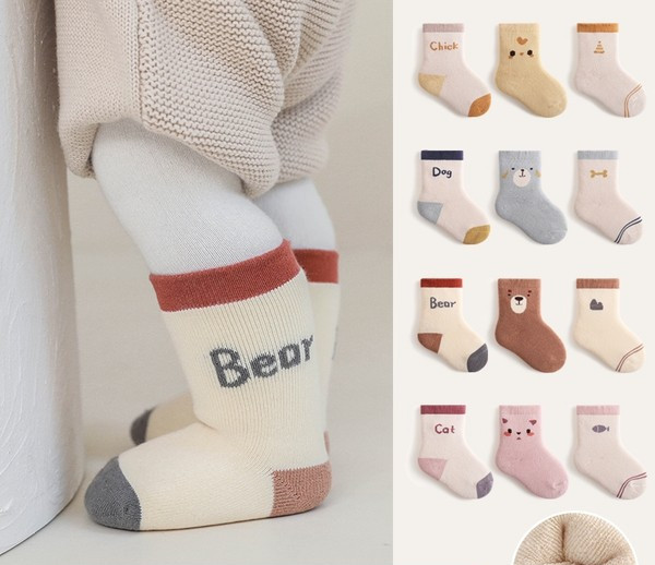 Zīdaiņu flīsa zeķes ar apdruku