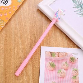 Ellen Brook 1 ΤΕΜ Cute Kawaii Πολύχρωμο Gel στυλό Κορεατικά κινούμενα σχέδια Creative Unicorn School στυλό γραφείου