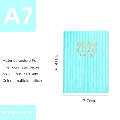 2023 A7 Mini Notebook 365 Days Prijenosni džepni Notepad Dnevni Tjedni Planer Dnevni Red Bilježnice Uredski pribor Školski pribor