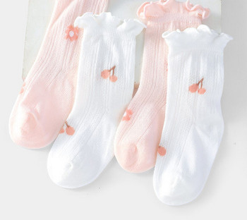 Бебешки чорапи с бродерия или къдри за момичета